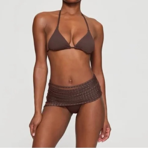 SKIMS RHINESTONE SWIM STRAPPY SKIRT - Picture 1 of 12